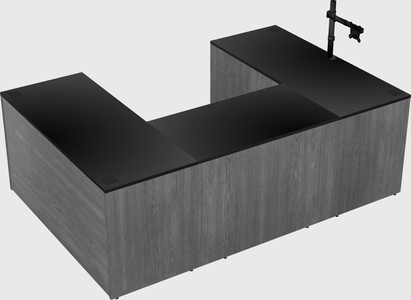 U-shaped desk