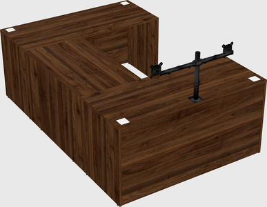U-shaped desk