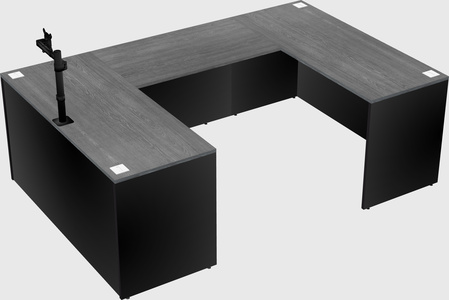 U-shaped desk