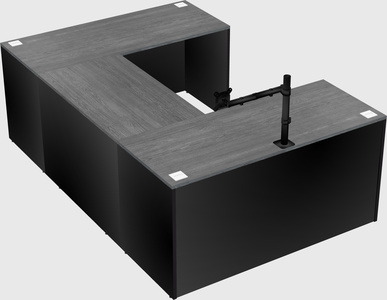 U-shaped desk