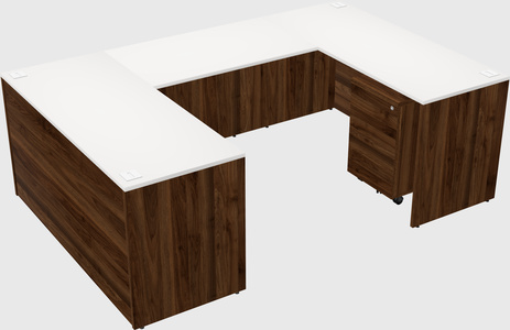 U-shaped desk
