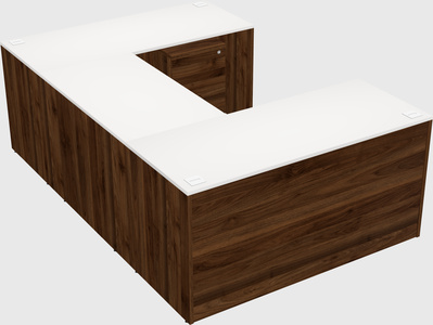 U-shaped desk