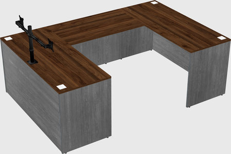 U-shaped desk