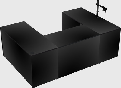 U-shaped desk