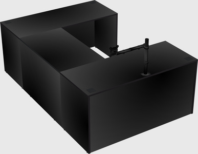 U-shaped desk