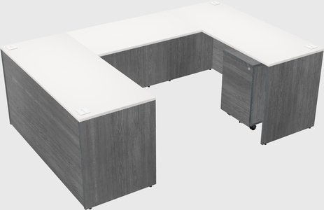 U-shaped desk