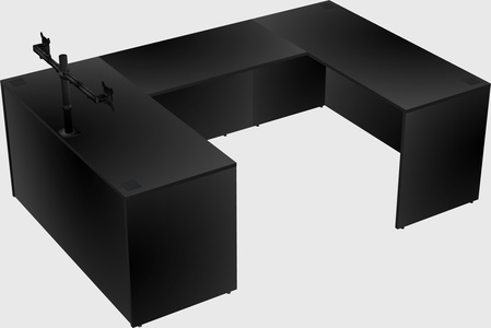 U-shaped desk