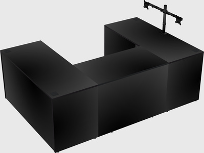 U-shaped desk