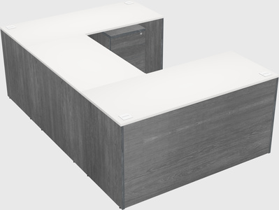 U-shaped desk