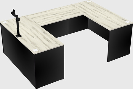 U-shaped desk