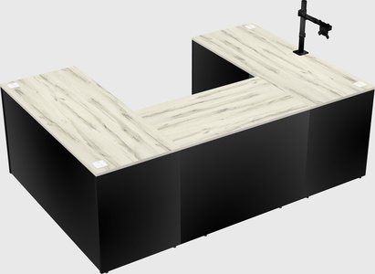 U-shaped desk