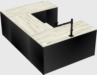 U-shaped desk