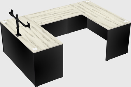 U-shaped desk