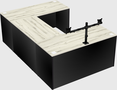 U-shaped desk