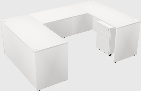 U-shaped desk