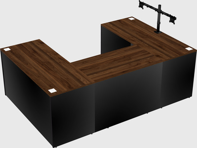 U-shaped desk
