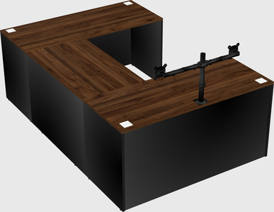U-shaped desk