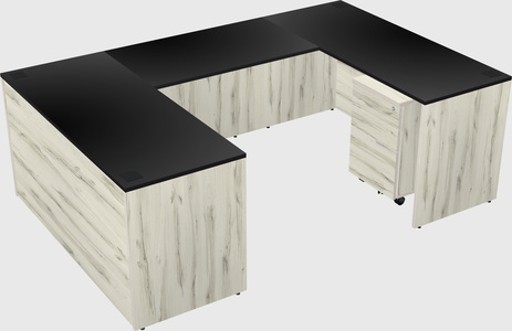 U-shaped desk