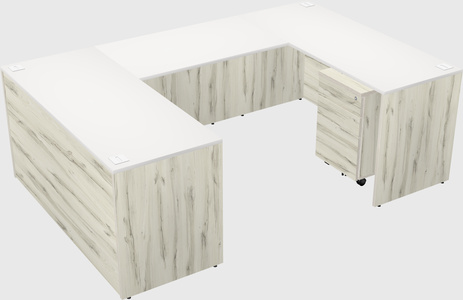U-shaped desk
