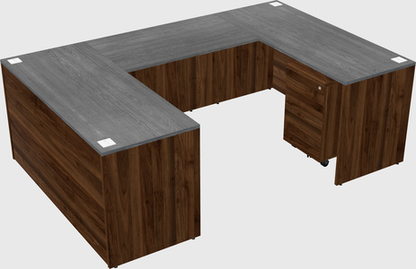 U-shaped desk