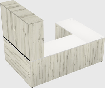 U-shaped desk