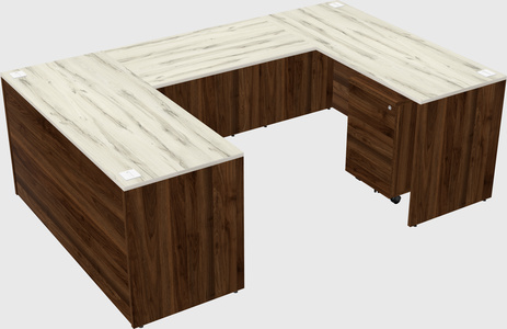 U-shaped desk