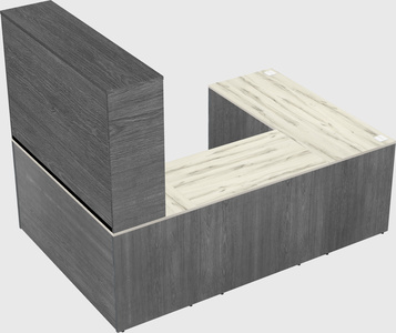 U-shaped desk