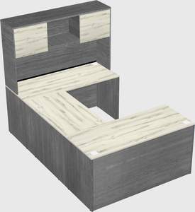 U-shaped desk