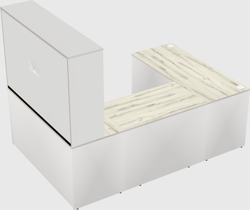 U-shaped desk