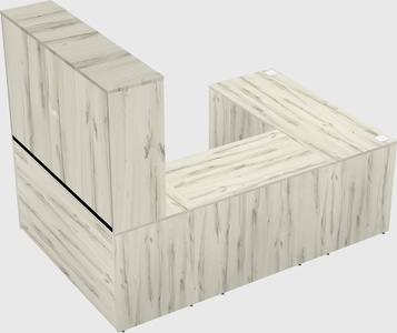 U-shaped desk