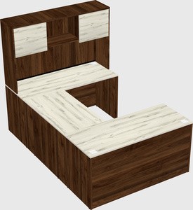 U-shaped desk