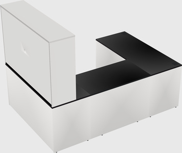 U-shaped desk