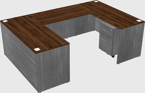 U-shaped desk