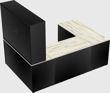 U-shaped desk