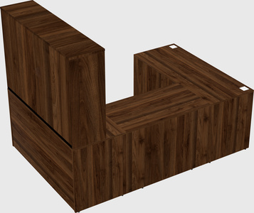 U-shaped desk
