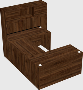 U-shaped desk