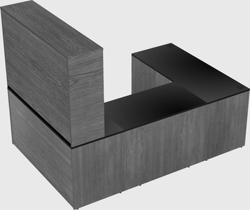 U-shaped desk