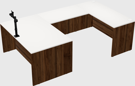 U-shaped desk