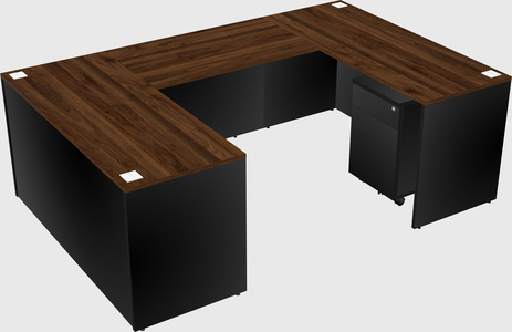 U-shaped desk
