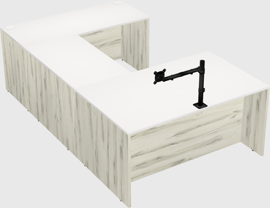 U-shaped desk