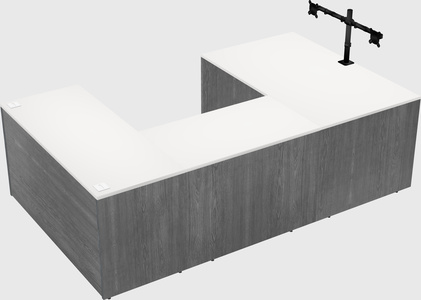 U-shaped desk