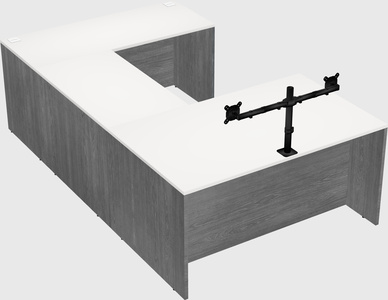 U-shaped desk