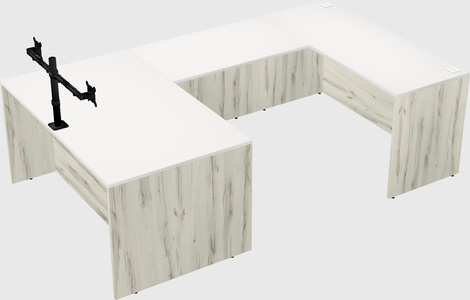 U-shaped desk