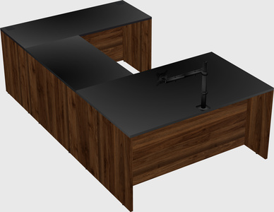 U-shaped desk