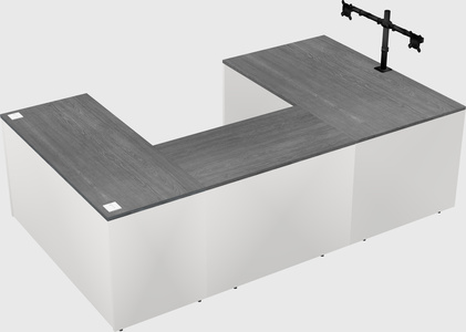 U-shaped desk