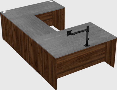 U-shaped desk