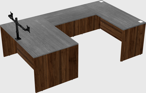 U-shaped desk