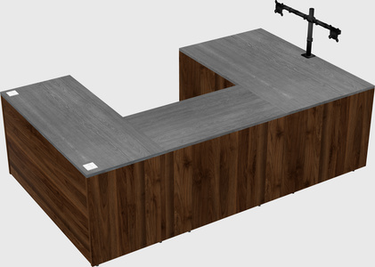 U-shaped desk
