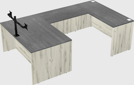 U-shaped desk