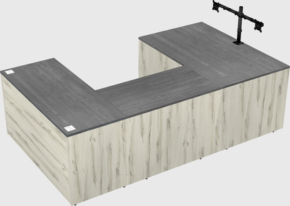 U-shaped desk